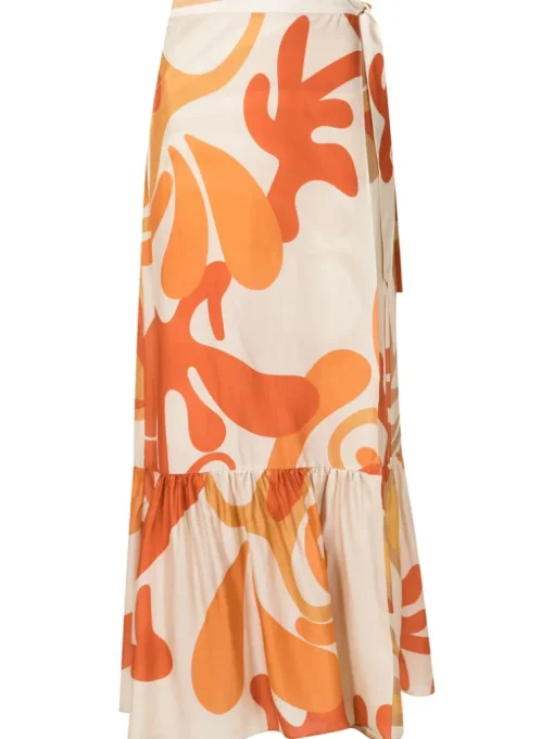Algae Pareo Long Skirt