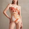Algae Strapless Swimsuit