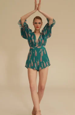 Aloe Vera V-Neck Playsuit