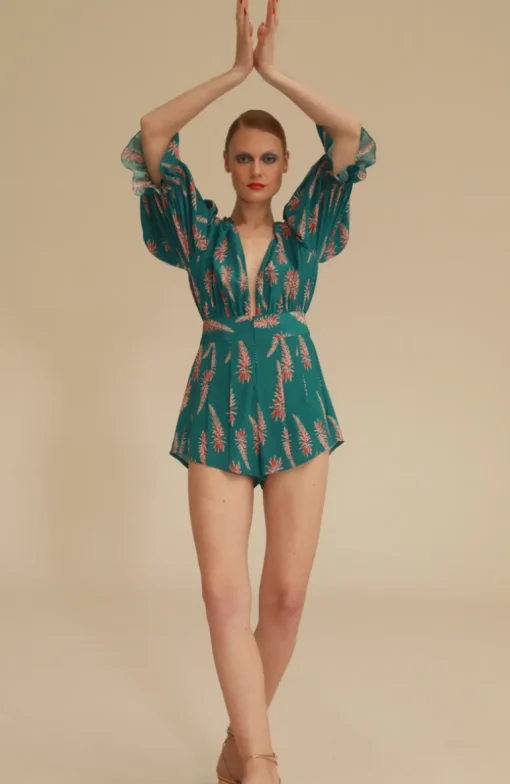 Aloe Vera V-Neck Playsuit