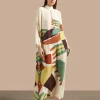 Bananeira High-Collar Long Dress