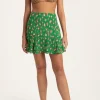 Brush Leopard Print Short Skirt