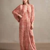 Bulles De Mer Puff Sleeve Long Dress