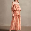 Bulles De Mer Ruffled Long Dress