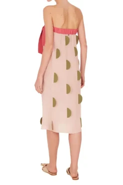 Colors Strapless Midi Dress