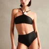 Deco Solid High-Waisted Bikini