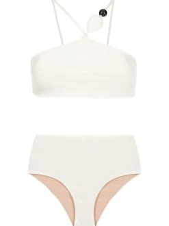 Deco Solid High-Waisted Bikini