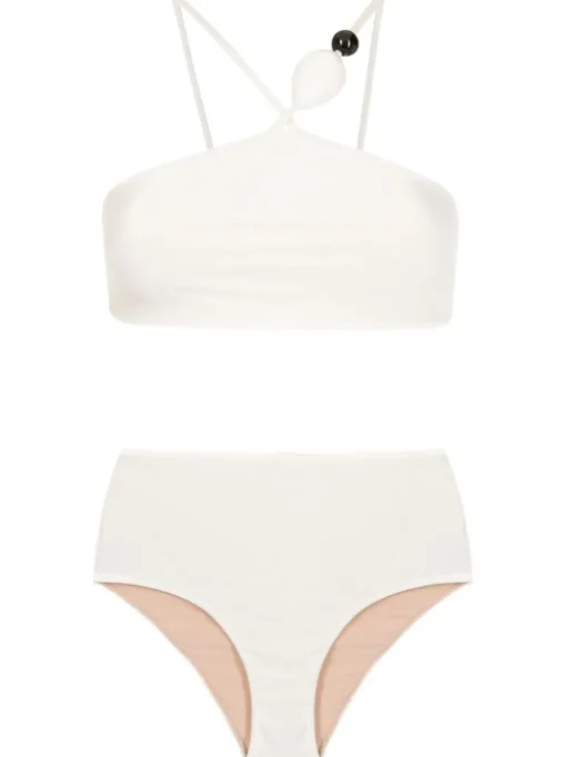 Deco Solid High-Waisted Bikini
