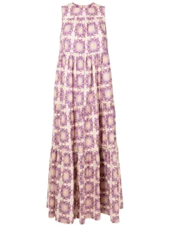 Exotic Coral Long Dress