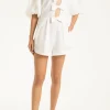 Fantasy Solid Playsuit with Bows