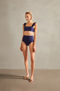 Fiore Solid Hot Pants Bikini With Straps