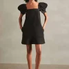 Floral Solid Short Dress