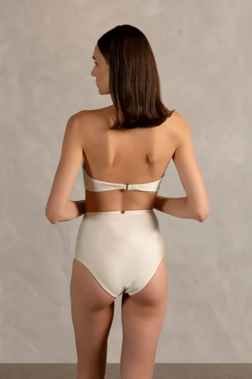 Golden Age Solid High-Waisted Bikini