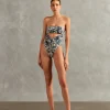 Hera High-Leg Strapless Swimsuit