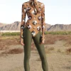 Horse Pois Long-sleeved bodysuit