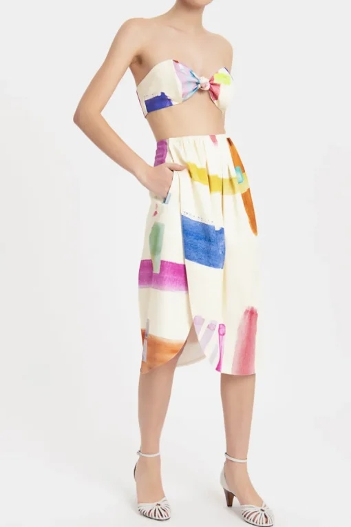 Illusion Midi Skirt
