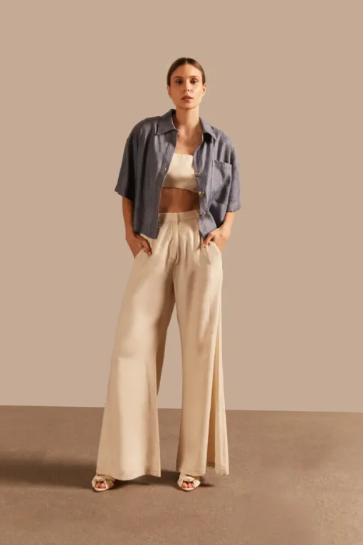 Jeans Short-Sleeved Shirt
