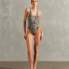 Le Sirenuse Side-Boob Swimsuit