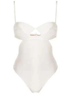 Matelasse Cut-Out Swimsuit