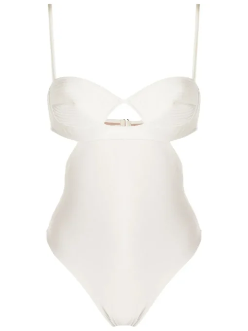 Matelasse Cut-Out Swimsuit