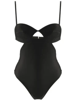 Matelasse Cut-Out Swimsuit