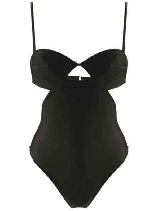 Matelasse Cut-Out Swimsuit
