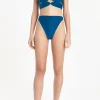 Matelasse Strapless High-leg Bikini