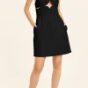 Matelasse Strapless Short Dress