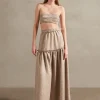 Moon Shine Frilled Long Skirt