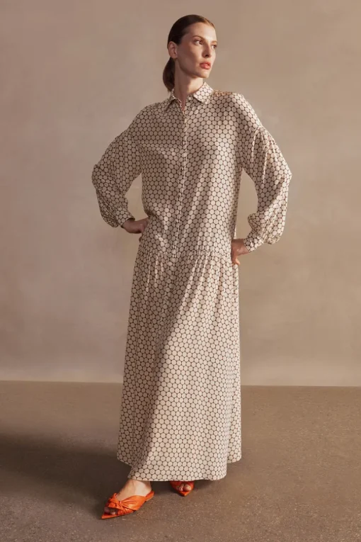 New Pois Long Chemise Dress