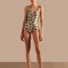 Oysters Frilled Swimsuit With Straps