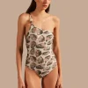 Oysters One-Shoulder Swimsuit