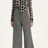 Pied De Poule Shirt With Tie