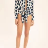 Pois Compose Shirt With Knot