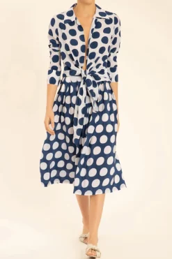 Pois Compose Shirt With Knot
