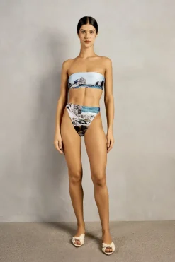 Postcard High-Leg Bandeau Bikini