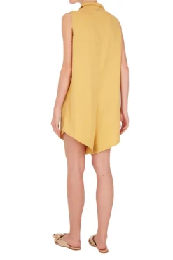 Safari Solid Playsuit with Pockets