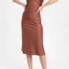 Solid Frilled Midi Dress