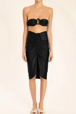 Solid Frilled Skirt