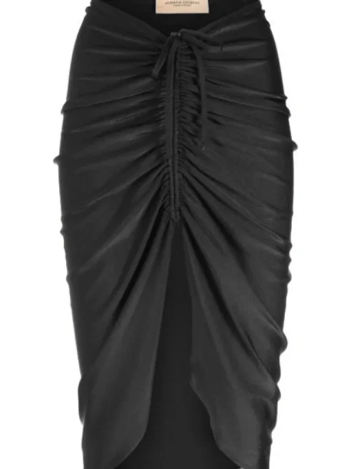 Solid Frilled Skirt
