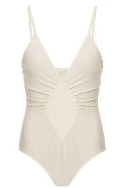 Solid Frilled Swimsuit
