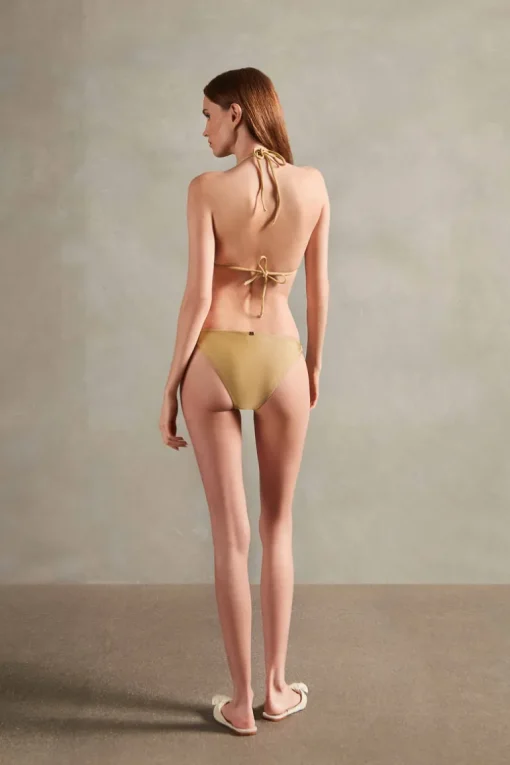 Solid Hoops Triangle Bikini
