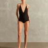 Solid Inamorata Bare-Back Swimsuit