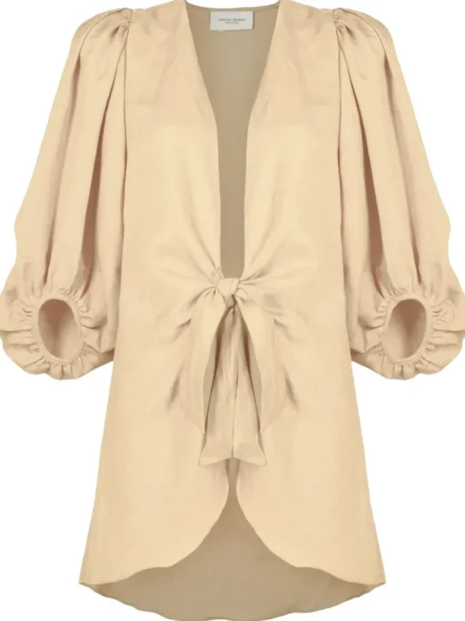 Solid Shirt With Voluminous Sleeves