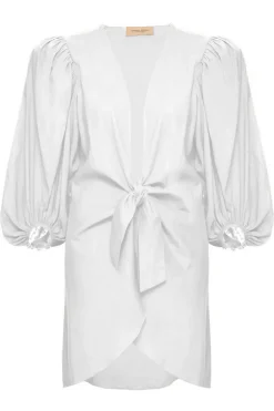 Solid Shirt With Voluminous Sleeves
