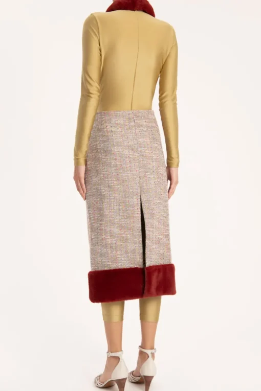 Tweed Midi Skirt
