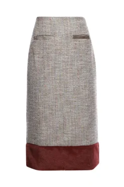 Tweed Midi Skirt