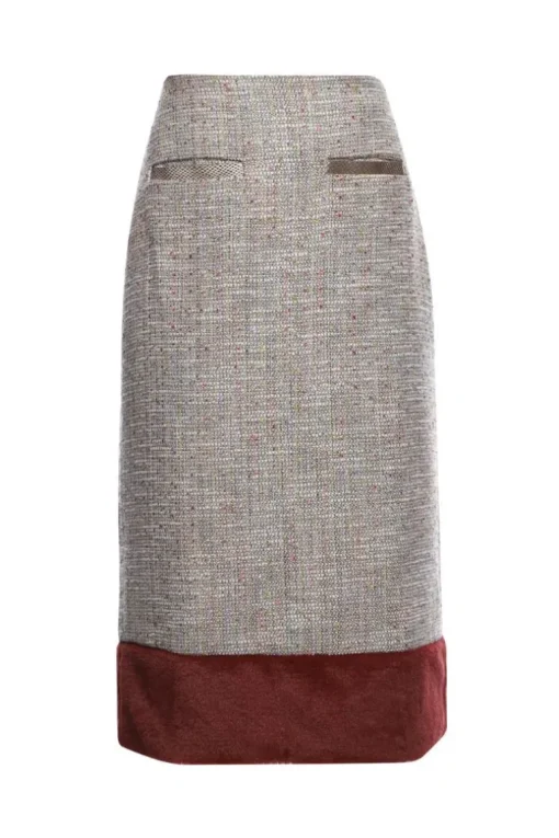Tweed Midi Skirt