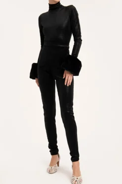 Velvet Pois Pants
