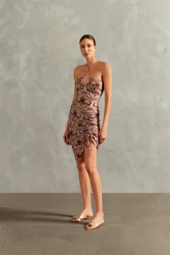 Vintage Citronelle Frilled Midi Dress